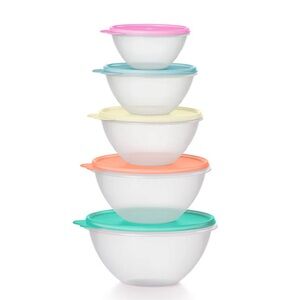 Tupperware Wonderlier bowl set 5 new